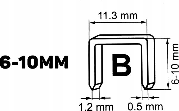 Geko Zszywacz mlotkowy 6-10mm (24)