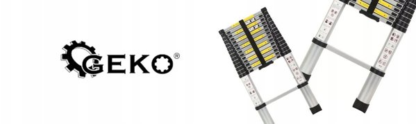 Geko Drabina teleskopowa aluminiowa 2,6m 150kg (1)