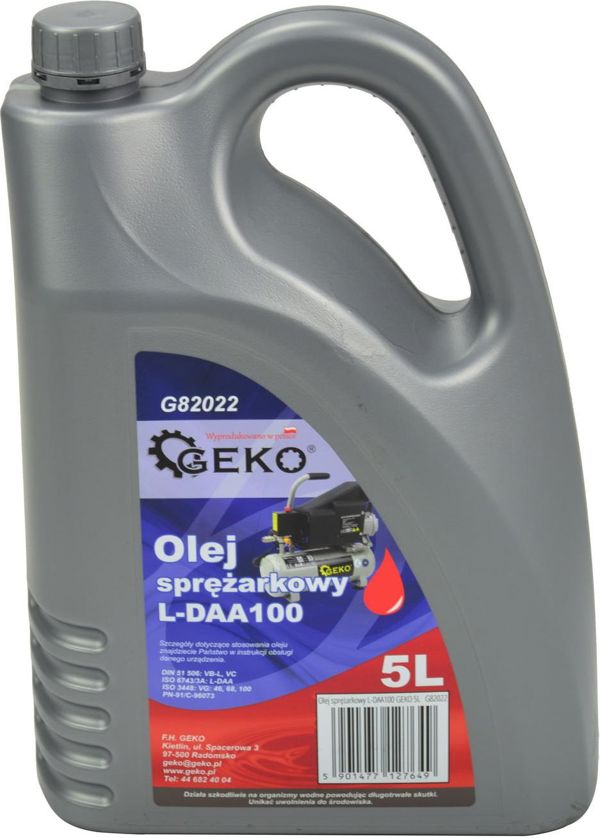 Geko Λάδι Συμπιεστή L-DAA100 5L