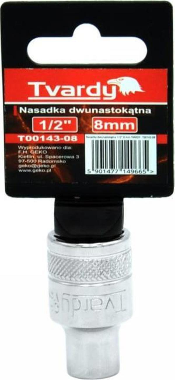 Geko Καρυδάκι 1/2" 8mm Tvardy T00143-08 – Δωδεκαγωνική Υποδοχή Υψηλής Αντοχής