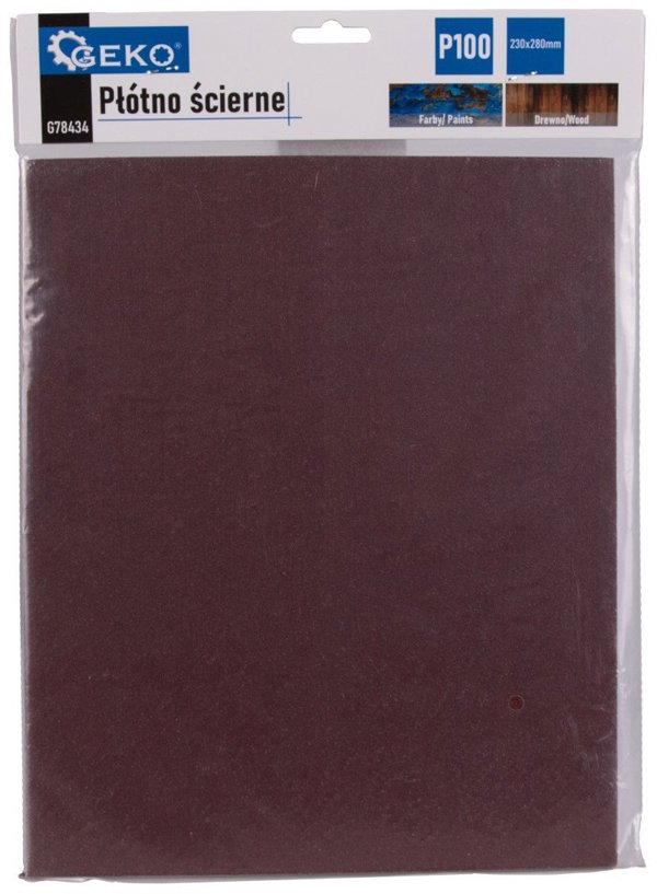 Geko Plotno scierne – arkusz 230x280mm P100 (10/500)