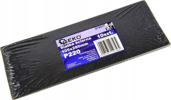 Geko Siatka scierna 105x280mm P220 (10/1000)
