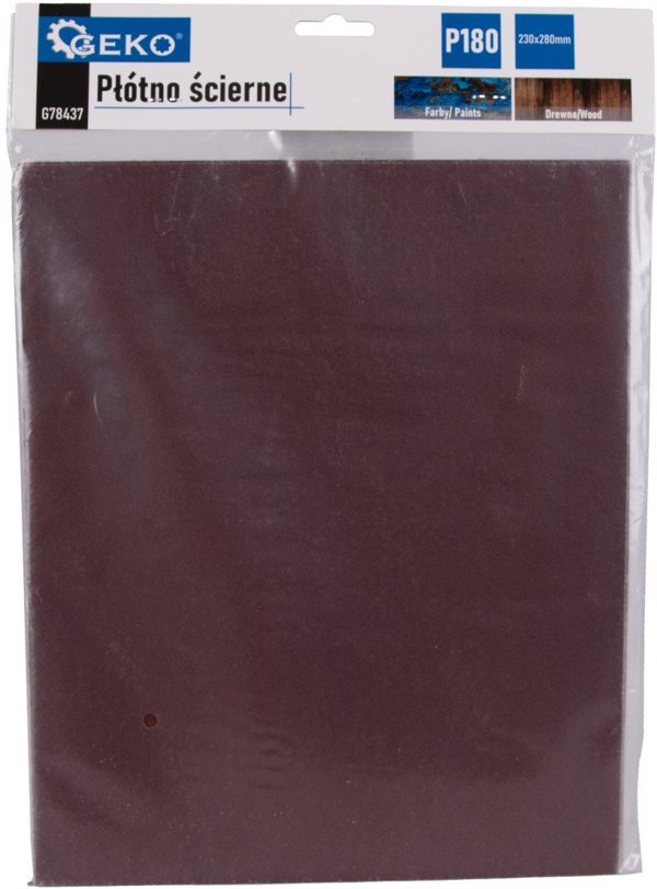 Geko Ύφασμα Λειαντικό – Φύλλο 230x280mm P180 (10/500)