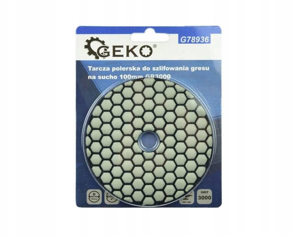 Geko Tarcza polerska do szlifowania gresu na mokro 100mm GR3000 (5/25/250)