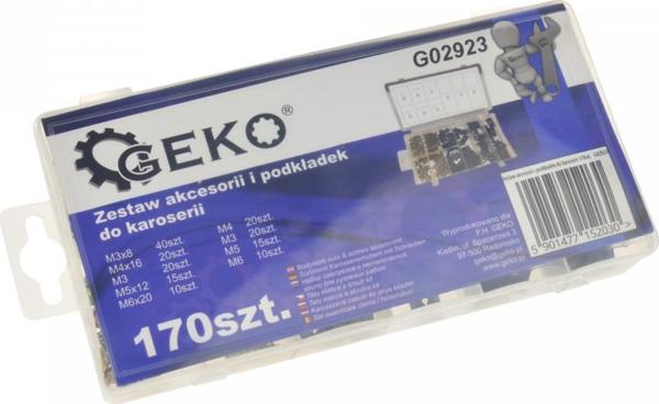 Geko Σετ Αξεσουάρ και Υποστηρίγματα Αμαξώματος 170τμχ G02923