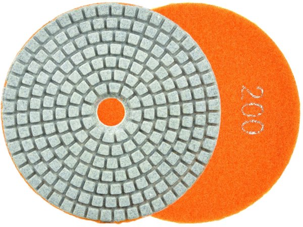 Geko Tarcza polerska do szlifowania gresu na mokro 100mm GR200 (5/250)