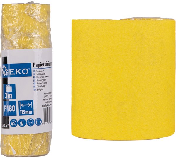 Geko Papir scierny – rolo 115mm x 3m P180