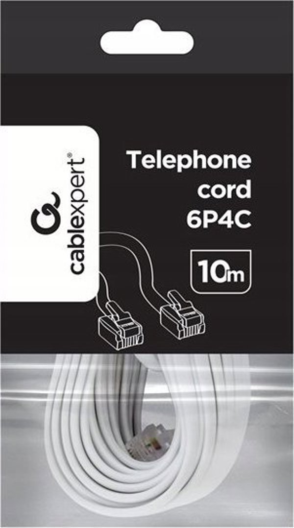 Gembird GEMBIRD kabel telefoniczny 6P4C 10m