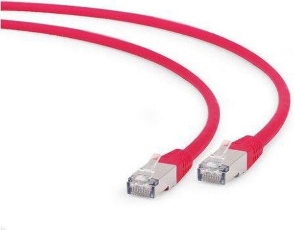 Gembird RJ-45/RJ-45, kat. 6A, S/FTP, 0.5m, czerwony (PP6A-LSZHCU-R-0.5M)