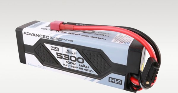 Gens Ace Μπαταρία Gens ace Advanced G-Tech 5300mAh 11.4V 3S1P 100C HV αυτοκινήτου Lipo Hardcase με σύνδεσμο Deans Plug