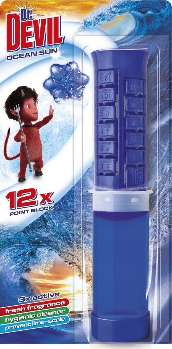 General Fresh Devil Gel για WC, Σημειακό Καθαριστικό Τουαλέτας, Ocean, 75ml