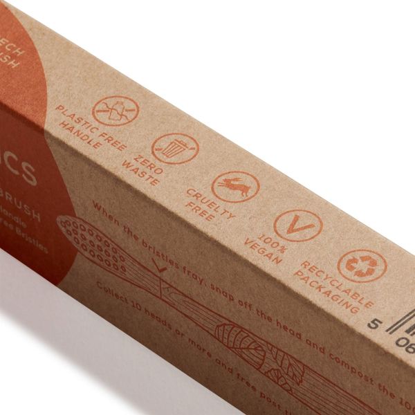 Georganics Παιδική Οικολογική Οδοντόβουρτσα από Ξύλο Οξιάς, FSC Πιστοποιημένη, Γερμανικής Κατασκευής