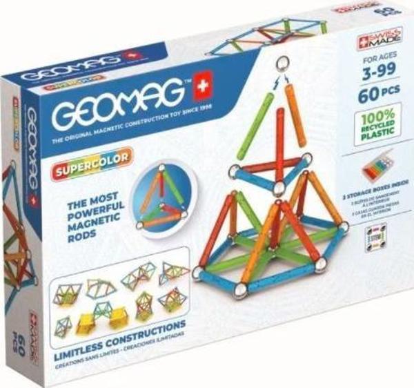 Geomag Magnetic blocks Supercolor Panels Ανακυκλωμένα 60 στοιχεία 10003805 871772003847