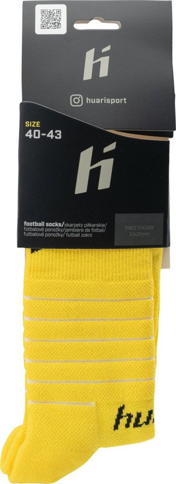 Huari Ποδοσφαιρικές Γκέτες Lony Socks, Μαύρο Χρώμα, Μέγεθος 44-47