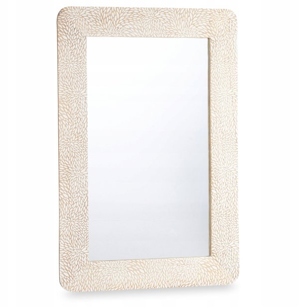Καθρέφτης τοίχου Giftdecor σε ξύλινη κορνίζα mango LINES&CURVES 60x90 εκ.
