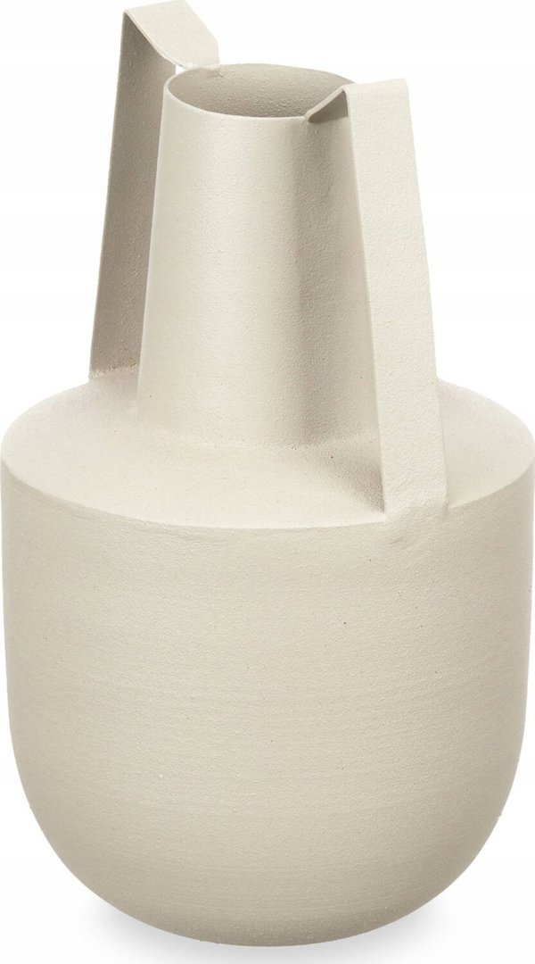 Gift Decor Μεταλλικό βάζο σε παστέλ χρώμα με λαβές, 21 εκ.