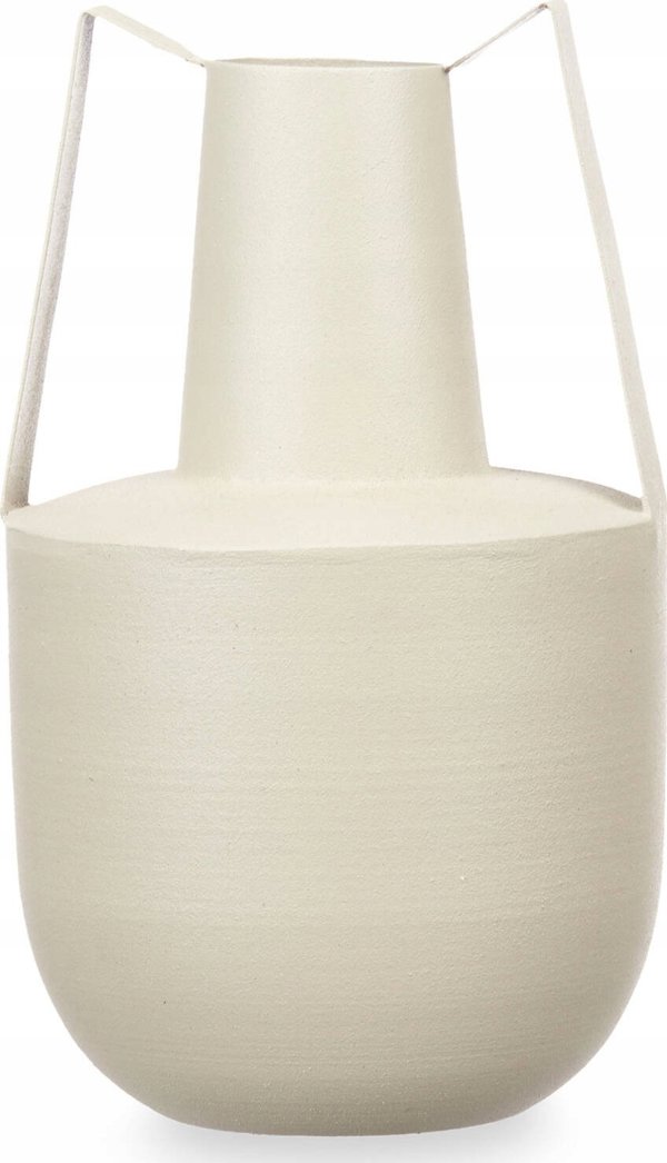 Gift Decor Μεταλλικό βάζο σε παστέλ χρώμα με λαβές, 21 εκ.