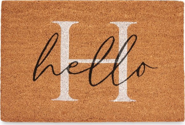 Giftdecor Χαλάκι Εισόδου Hello από Κοκοφοίνικα, 60 x 40 εκ.