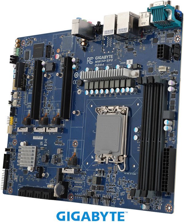 Gigabyte Mainboard MW34-SP0 Rev.1.0 ATX Sockel 1700 DDR4-only Single