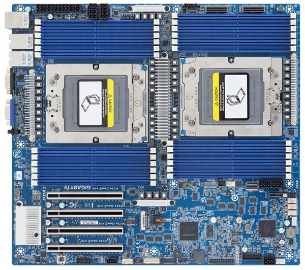 Gigabyte Mainboard MZ73-LM2 (Rev. 3.x), AMD EPYC, E-ATX, Dual Socket SP5, Μητρική Κάρτα, Retail