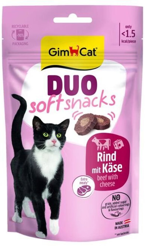 Gimborn GIMCAT DUO SOFT SNACK WOŁOWINA SER 50g