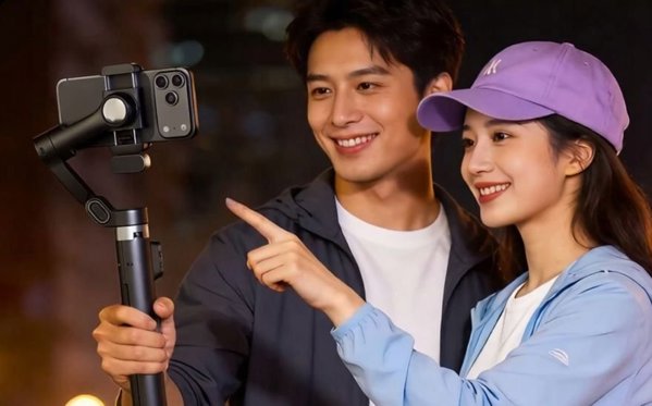 Aochuan Smart V3 Gimbal Smartphone με AI Tracking, Τηλεχειριστήριο & Τρίποδο/Selfie Stick, Μαύρο