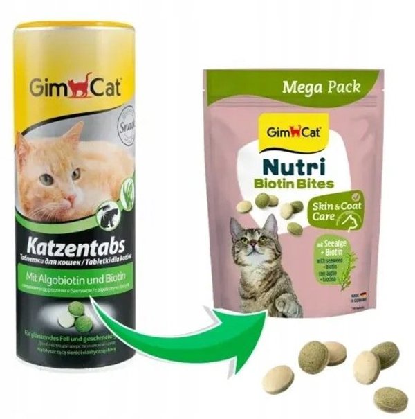 GIMCAT NUTRI BIOTIN BITES με Φύκια για Δέρμα και Τρίχωμα 425g