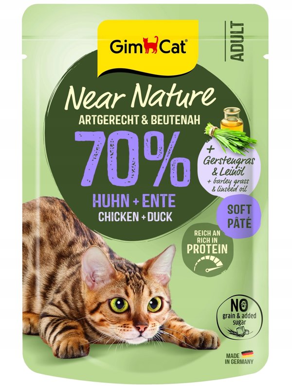 GIMCAT SASZETKA NEAR NATURE               KURCZAK/KACZKA 85g   /16