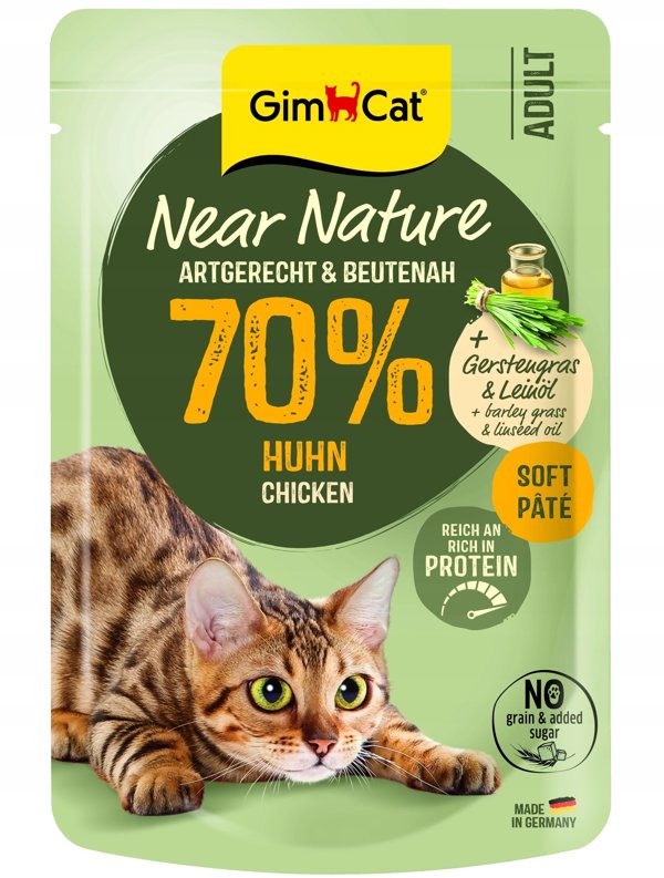 GIMCAT SASZETKA NEAR NATURE KURCZAK 85g     /16