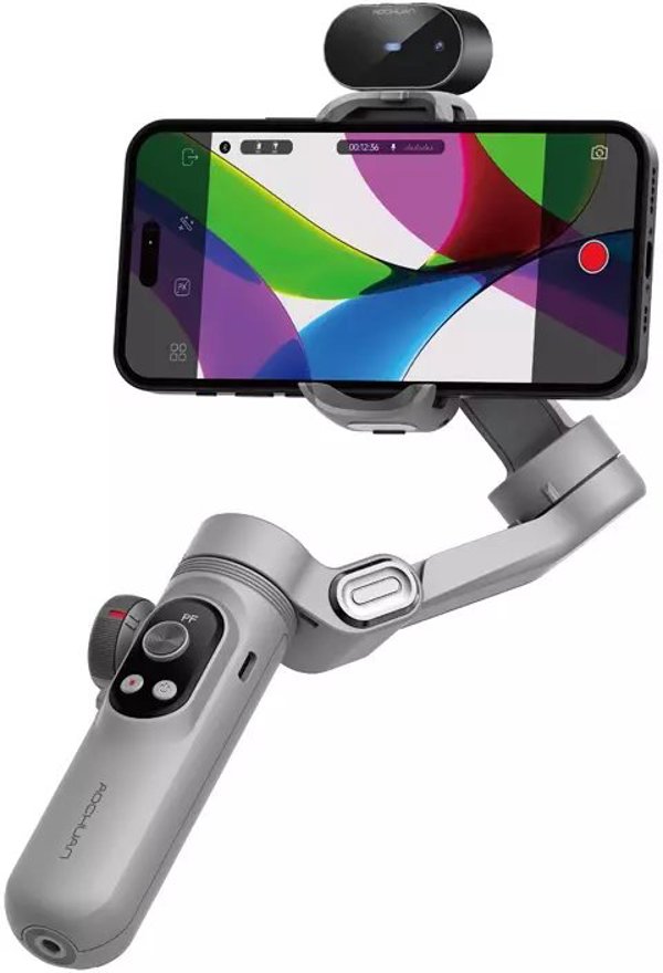Gimbal AOCHUAN Smart X Pro με AI Tracking, Σταθεροποιητής Smartphone, Γκρι