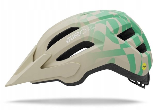 Giro Fixture II Mips Κράνος MTB, Matte Stone/Green Rush, Unisex (54-61 cm)