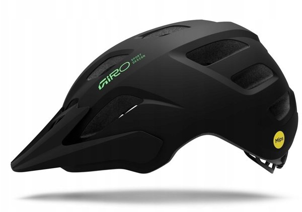 Giro Παιδικό Κράνος Tremor MIPS, Matte Black/Vivid Green, Universal (47-54cm)