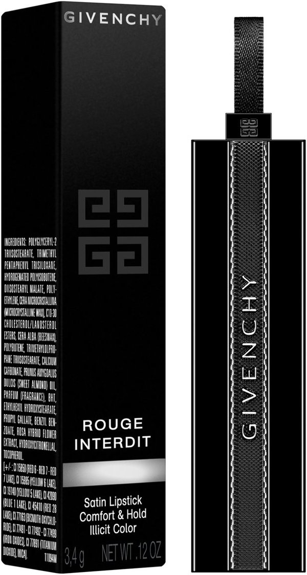 Givenchy, Rouge Interdit, Satin Finish, Cream Lipstick, 08, Framboise Obscur, 3.4 g For Women