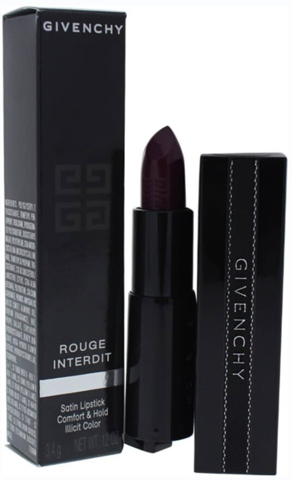 Givenchy, Rouge Interdit, Satin Finish, Cream Lipstick, 07, Purple Fiction, 3.4 g For Women