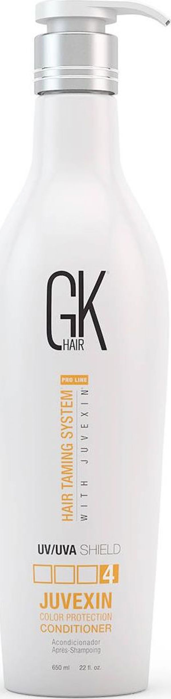 GK Hair Μαλακτική Κρέμα Juvexin με UV/UVA Shield, Επαγγελματικό Conditioner για Προστασία και Ενυδάτωση, 650ml