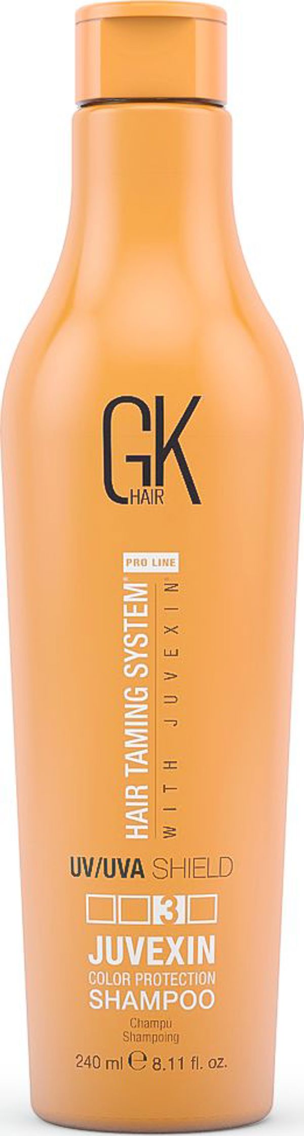 GK Hair (Global Keratin) Σαμπουάν Juvexin UV/UVA Shield για Βαμμένα Μαλλιά, Ενυδατικό με Προστασία Χρώματος, 240ml