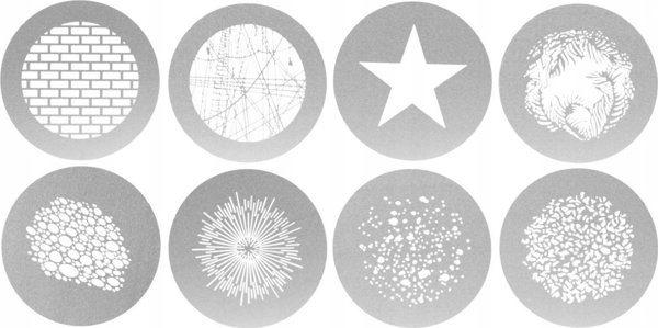 GlareOne Spotlight Gobo Set 3 - Σετ Μάσκες Φωτισμού για Φωτογραφικά Φωτιστικά