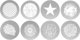 GlareOne Spotlight Gobo Set 3 - Σετ Μάσκες Φωτισμού για Φωτογραφικά Φωτιστικά