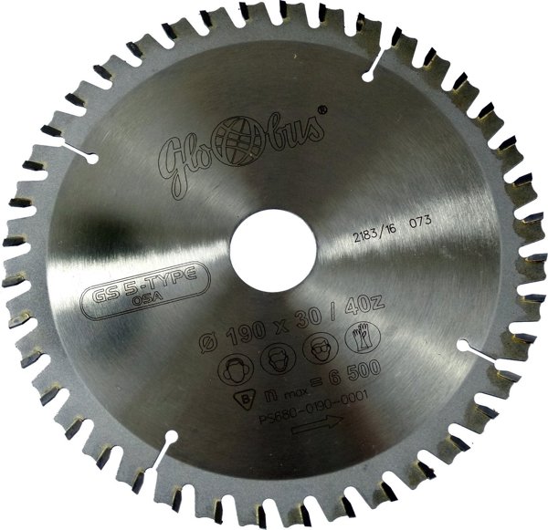 Globus Δισκοπρίονο DNPDe 190x30x2,7/1,6/40z 1GS5 GLOBUS