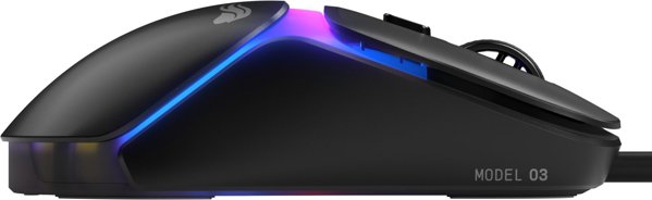 GLORIOUS Model O3 Wired – ultralekka mysz gamingowa 54 g, 30 000 DPI, RGB