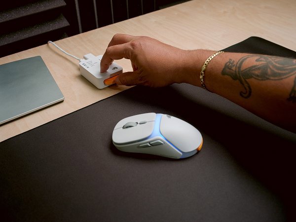 Ασύρματο Ποντίκι Glorious Model O3 Wireless Λευκό RGB InfinitePlay