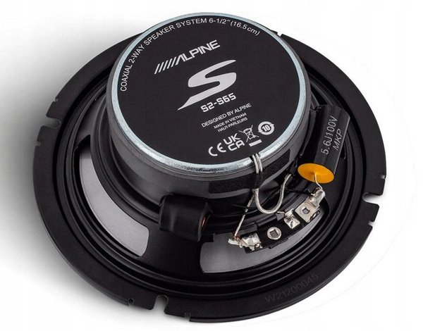 Ηχείο αυτοκινήτου ALPINE S2-S65 165MM/2DR 80W/240W Hi-Res AUDIO