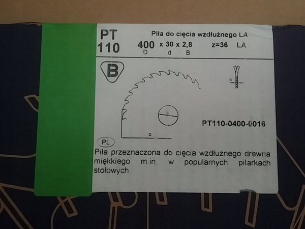 Globus PILA TARCZOWA DNPDa 400x30x2,8/36z LA