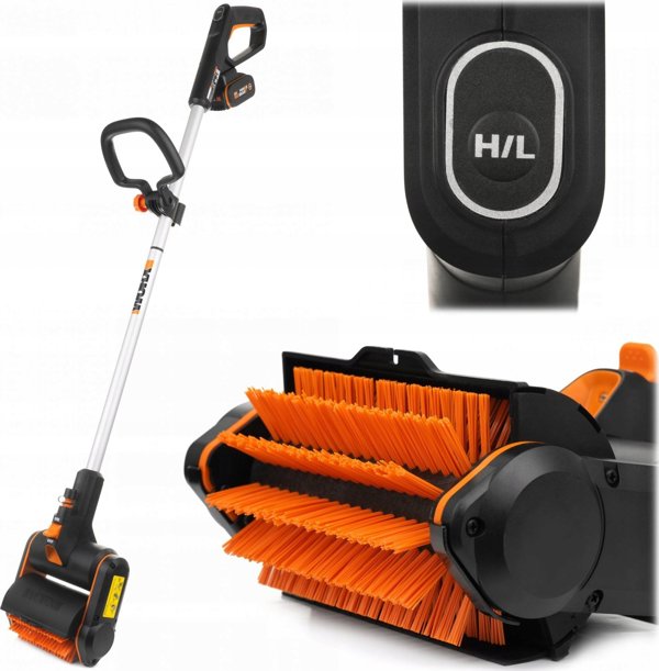 Worx Gloria MultiBrush 20V Ηλεκτρική Βούρτσα Καθαρισμού 16,5cm με Μπαταρία 4,0Ah