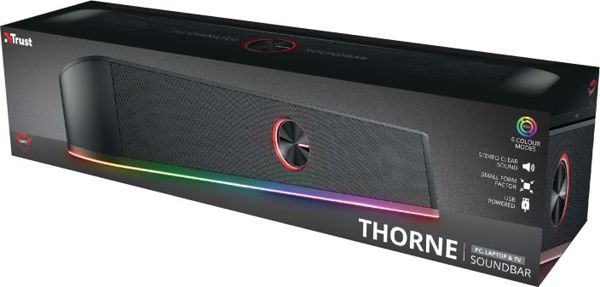 Trust GXT 619 Thorne Ηχεία Υπολογιστή Soundbar 12W με Φωτισμό RGB