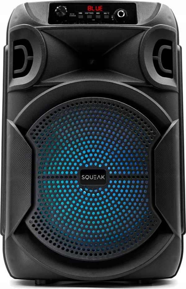 Squeak PulseTower SQ1006 Bluetooth 5.3 Ηχείο 1000W με Λειτουργία Καραόκε, Μαύρο