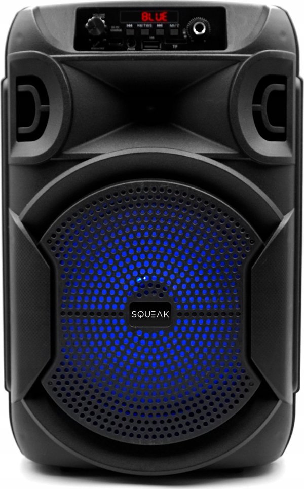 Squeak PulseTower SQ1006 Bluetooth 5.3 Ηχείο 1000W με Λειτουργία Καραόκε, Μαύρο