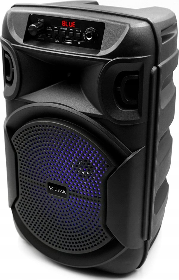 Squeak PulseTower SQ1006 Bluetooth 5.3 Ηχείο 1000W με Λειτουργία Καραόκε, Μαύρο