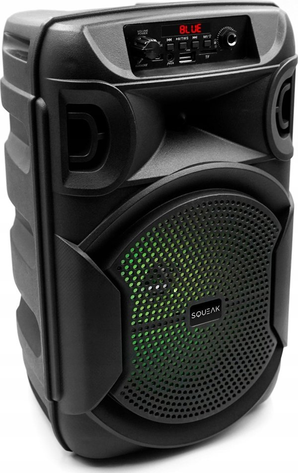 Squeak PulseTower SQ1006 Bluetooth 5.3 Ηχείο 1000W με Λειτουργία Καραόκε, Μαύρο