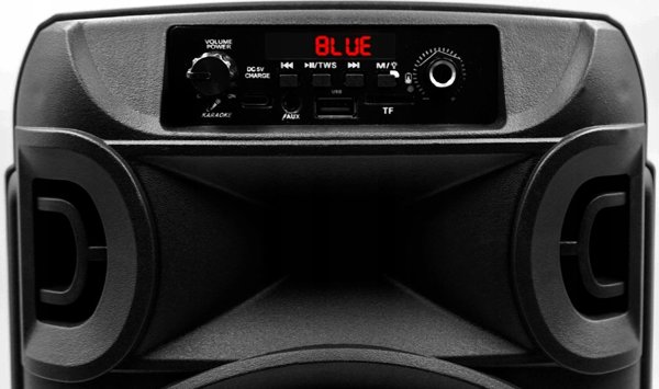 Squeak PulseTower SQ1006 Bluetooth 5.3 Ηχείο 1000W με Λειτουργία Καραόκε, Μαύρο